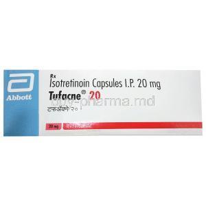 Tufacne, Isotretinoin 20mg, Abbott, Box front view