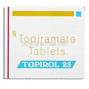 Topirol, Generic Topamax,  Topiramate 25 Mg Tablet (Sun Pharma)