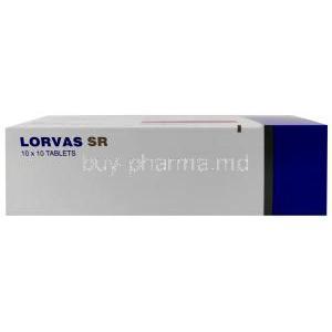 Lorvas SR, Indapamide 1.5mg, Torrent Pharma, Box bottom view