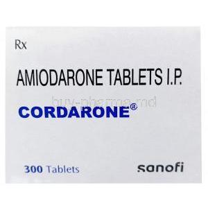 Cordarone, Amiodarone 100mg, Sanofi India, Box top view