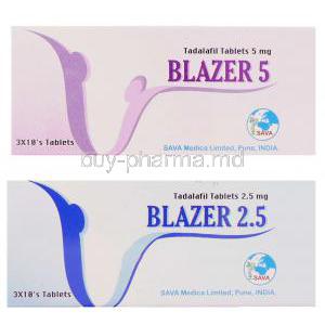 Blazer, Tadalafil5 Mg And 2.5 Mg
