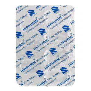 12896 Hippurin, Methenamine 1g, Blisterpack information