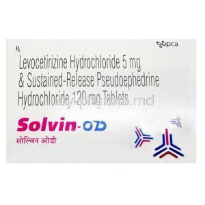 Solvin OD, Levocetirizine/ Pseudoephedrine