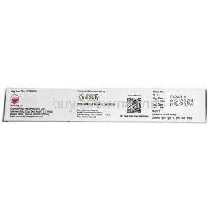 Fuciskin Cream, Fusidic Acid 20 mg, Cream 15 g, Entod Pharmaceuticals Ltd, Box information