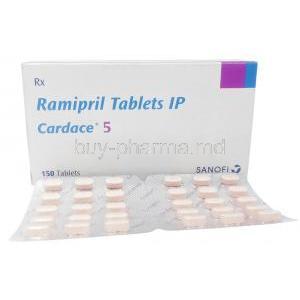Cardace, Ramipril 5mg, Sanofi, Box, Blisterpack