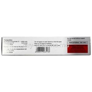 Saliskin Ointment,Clobetasol 0.05% ww, Salicylic Acid 6% ww, Ointment 20 g,Entod Pharmaceuticals Ltd, Box information