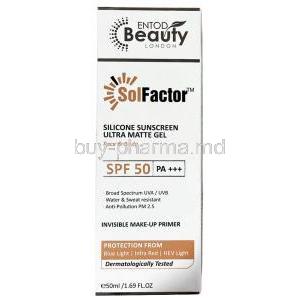 Solfactor Ultra Matte Silicone Sunscreen Gel
