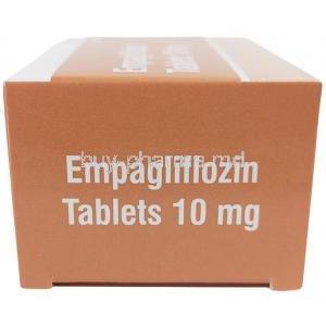 Empagliflozin (Sava), Empagliflozin 10 mg, SAVA Healthcare Limited, Box side view