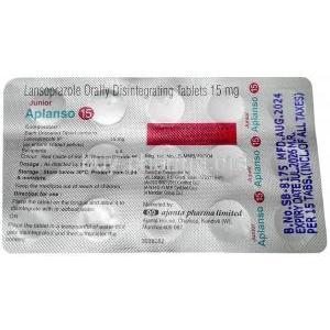 Junior Aplanso,Lansoprazole