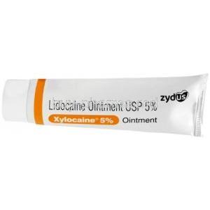 Xylocaine Ointment, Lidocaine 5% ww, Ointment 50 g, Zydus Cadila, Tube (New package)