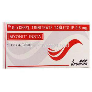 Myonit Insta,  Glyceryl Trinitrate Box Information