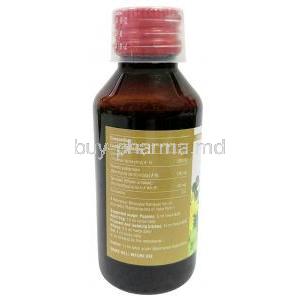 Advaren Syrup, Syrup for pet 100 mL, SAVA Healthcare, Bottle information, Composition