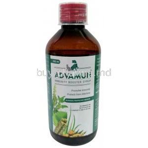 Advamun Immunity Booster Syrup, Syrup for pet 200 mL, SAVA Healthcare, Bottle front view