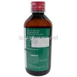 Advamun Immunity Booster Syrup, Syrup for pet 200 mL, SAVA Healthcare, Bottle information, Mfg date, Exp date