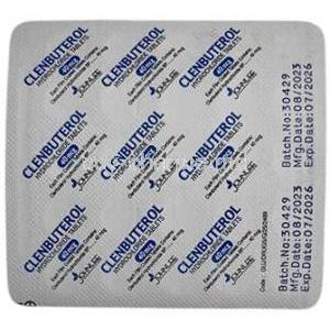 Clenbuterol (John Lee), Clenbuterol 40 mg, John Lee, Blisterpack information