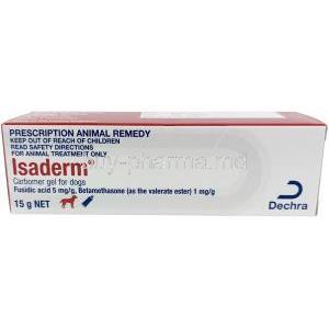 Isaderm Gel for Dogs, Fusidic acid / Betamethasone