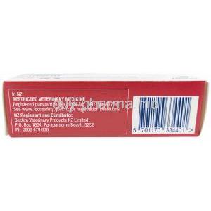 Isaderm Gel for Dogs, Fusidic acid 5 mg/ Betamethasone 1 mg, Gel 15 g, Dermcare-Vet Pty Ltd, Box information, Distributor