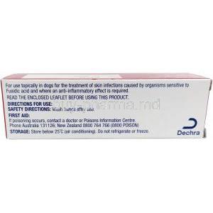 Isaderm Gel for Dogs, Fusidic acid 5 mg/ Betamethasone 1 mg, Gel 15 g, Dermcare-Vet Pty Ltd, Box information,Storage