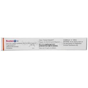 Susten 300, Progesterone 300mg, SR Tablet, Sun Pharmaceutical Industries, Box information