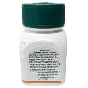 Himalaya Hadjod, Ayurveda harbs, 60 tablets, Himaraya Welness, Bottle information, Manufacturer