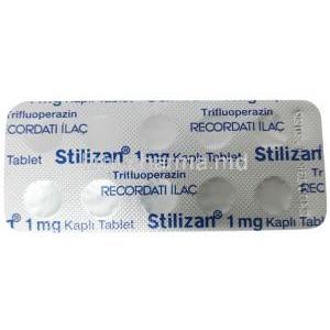 Stilizan,Trifluoperazine 1 mg, Sugar coated tablet,Recordati Ilac, Blisterpack information
