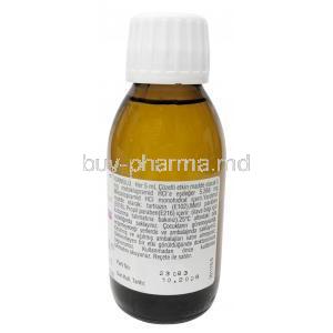 Metpamid Syrup, Metoclopramide 5mg per 5mL, Syrup 125mL, Sifar, Bottle information