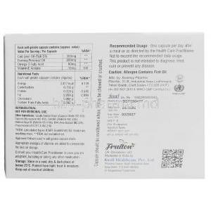 Omega Soft, 10 Soft Gelatin Capsule, Knoll Healthcare Pvt Ltd, Box information, Mfg date, Exp date, Usage