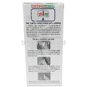 Forglyn Inhaler, Formoterol 4.8 mcg, Glycopyrrolate 9 mcg, Inhaler 120MDI, Zydus Cadila, Box information, Direction for use