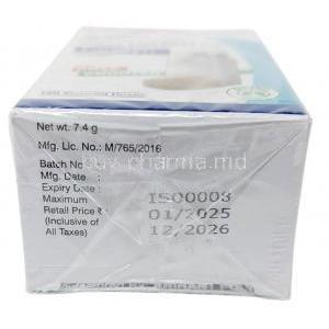 Forglyn Inhaler, Formoterol 4.8 mcg, Glycopyrrolate 9 mcg, Inhaler 120MDI, Zydus Cadila, Box information, Mfg date, Exp date