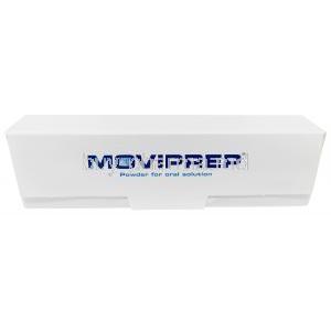 Moviprep Powder for Oral Solusion, 4 Sachets (Each 2 sachets of Sachet A and Sachet B), Norgine Pharmaceuticals Limited, Box top view