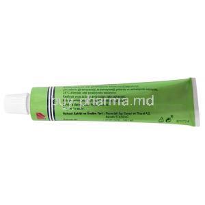 Algesal ointment, Diethylamine salicylate 10%, Ointment 40 g, Recordati, Tube information, Storage