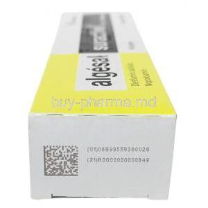 Algesal Suractive ointment,Ointment (cream-based ointment) 40 g, Recordati, Box side view