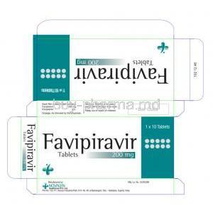 Favipiravir 200mg box
