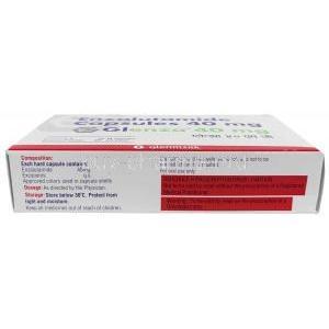 Glenza, Enzalutamide 40 mg, Glenmark Pharma, Box information, Composition, Storage