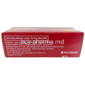 Colchicum-Dispert, Colchicine 0.5 mg, Recordati, Box information, Storage