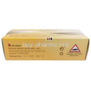 Propycil, Propylthiouracile 50 mg, Recordati, Box information, Manufacturer
