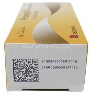 Propycil, Propylthiouracile 50 mg, Recordati, Box Side view