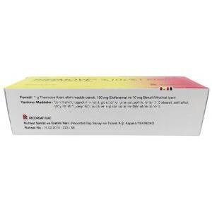 Thermove cream, Benzyl nicotinate 10%, Etofenamate 1%, Cream 50 g, Recordati, Box information, Manufacturer