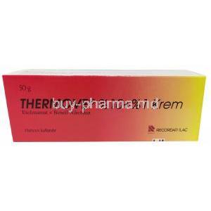 Thermove cream, Benzyl nicotinate 10%, Etofenamate 1%, Cream 50 g, Recordati, Box back view