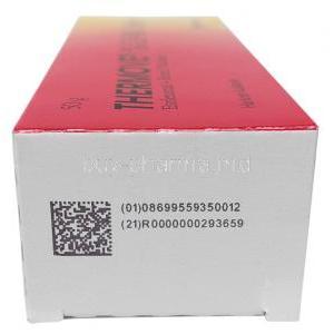 Thermove cream, Benzyl nicotinate 10%, Etofenamate 1%, Cream 50 g, Recordati, Box side view