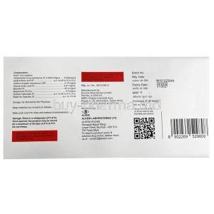 Gemtide Injection, Teriparatide 600 mcg, Pen Injection 2.4 mL, Alkem Laboratories Ltd, Box information