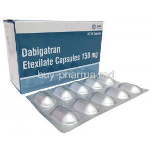 Dabigatran Etexilate (Sava), Dabigatran Etexilate 150 mg, Sava Healthcare, Box, Blisterpack