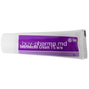 Ivermectin Cream, Ivermectin 1 %, Cream 30 g, Sava Healthcare, Tube front view