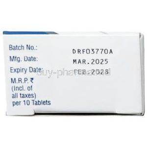 Elixaban 2.5, Apixaban 2.5 mg, Sun Pharma, Box information, Mfg date, Exp date