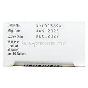 Elixaban 5, Apixaban 5 mg, Sun Pharma, Box information, Mfg date, Exp date