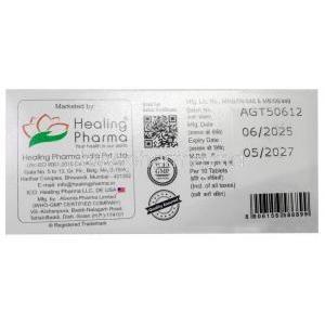 Carnotol-500, Disulfiram 500 mg, Healing Pharma India Pvt Ltd, Box information