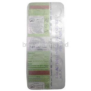 Carnotol-500, Disulfiram 500 mg, Healing Pharma India Pvt Ltd, Blisterpack information
