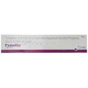 Tyrodin Cream, Tranexamic Acid/ Kojic Acid/ Arbutin/ Magnesium/ Vitamin E/ Mulberry extract