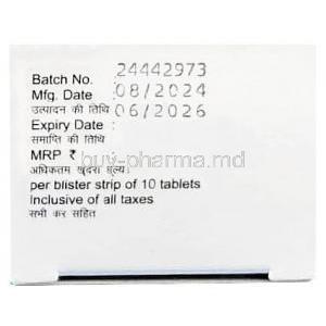 Voxitin 10, Vortioxetine 10 mg, Alkem Laboratories Ltd, Box information, Mfg date, Epx date