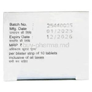 Voxitin 5, Vortioxetine 5 mg, Alkem Laboratories Ltd, Box information, Mfg date, Exp date